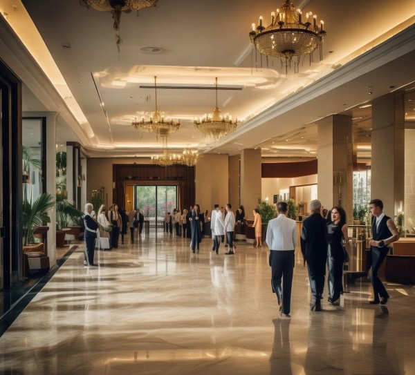 酒店前厅，服务与效率的完美结合